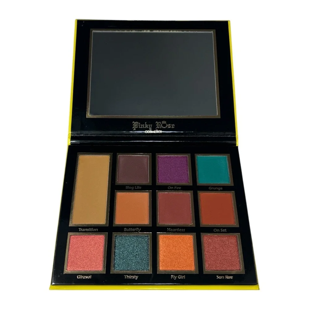 Pinky Rose Cosmetics Sunflower Eyeshadow Palette Cruelty‎ Free Makeup Beauty Y2K